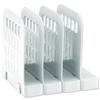 Avery Basics Book Rack Modular Interlocking Base 4 Sections W200xD183xH190mm Light Grey Ref 1136LGRY