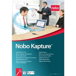 Nobo Kapture Digital Flipchart Starter Kit 20-sheet Pad Digital Bluetooth Pen Ref 1902589 - Item image