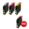Armor Compatible Inkjet Cartridge [Epson T0711/2/3/4 Equivalent] 3 Colours & FREE Black