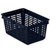 Durable Shopping Basket Stackable Polypropylene with Nylon Handle 19 Litre Black Ref 1801565060