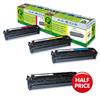 Armor Laser Toner Cartridge [for HP CB540A/1/2/3A Equivalent] 3 Colours & Half Price Black