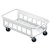 Durabin Trolley Coated Metal for Single 60 Litre Bin 4 Wheels W260xD470xH180mm White Ref 1801666010