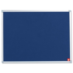 5 Star Noticeboard with Fixings and Aluminium Trim W900xH600mm Blue