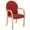 Trexus Visitor Armchair Wood Upholstered Stackable Back H440mm Seat