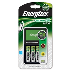 Energizer Maxi Battery Charger with 4x AA 2000mAh Batteries Ref 632325