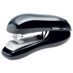 Rapid F30 Flat Clinch Stapler Half Strip ABS 26/6 Throat 55mm Black Ref 23256500