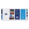 HP No 83 UV Cyan Printhead and Cleaner - C4961A