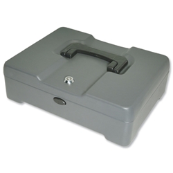 Helix Cash Manager Security Box 8 Compartments and Coin Counter Tray Mercury Ref CM6020