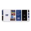 HP No 83 UV Black Printhead and Cleaner - C4960A