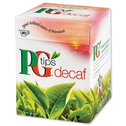 PG Tips DCaf Tea Bags Decaffeinated Ref A04070 [Box of 80]