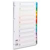 Concord Index Multicolour-tabbed Mylar-Reinforced 4 Holes 1-10 - CS4
