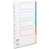 Concord Subject Dividers Polypropylene Europunched 5-Part A4 - 06801
