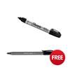 Sharpie Metal Permanent Marker Bullet Tip Black Ref S0945720 [Pack 12] - FREE Black Pens