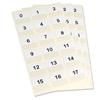 3L Index Tabs Permanent Preprinted 0-31 25mm White Ref 10518 [Pack 72]