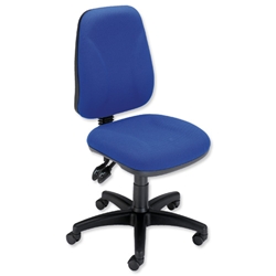 Trexus Intro Operators Office Chair PCB High Back H490mm Seat W490xD450xH440-560mm Blue
