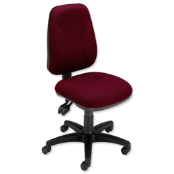 Trexus Intro Operators Office Chair Asynchronous High Back H510mm Seat W490xD450xH440-560mm Burgundy