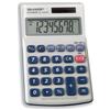 Sharp Calculator Handheld Battery Solar-power 8 Digit 3 Key Memory 70x116x16mm Ref EL240SAB Sharp Calculator Handheld Battery Solar-power 8 Digit 3 Key Memory 70x116x16mm Ref EL240SAB