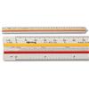 Rotring Ruler Triangular Reduction Scale9 Mechanical 1-10 to 1-500 wit