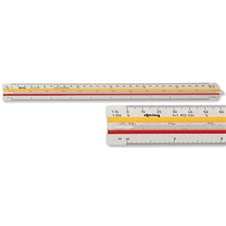 Rotring Triangular Reduction Scale School Plastic Fluted DIN in CM and MM Ref S0220561
