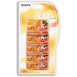 Sony Mini DV Camcorder Tape 60 Mins Ref 5DVM60PRX1CLN-BT [Pack 5]
