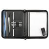 Conference Folder Zipped 3 Compartments A4 Leather Look Black