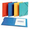 Elba Organiser File Pressboard Elasticated 7-Part Foolscap Blue Ref 100090169 [Pack 5]