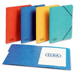 Elba Organiser File Pressboard Elasticated 9-Part Foolscap Yellow Ref 100090175 [Pack 5]