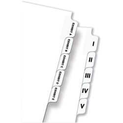 Avery Legal Index Multipunched Exhibit A-Z A4 White Ref DIVEXAZ - Item image