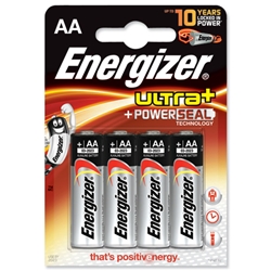 Energizer UltraPlus Battery Alkaline LR06 1.5V AA Ref 624651 [Pack 4] - Item image