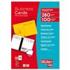DECAdry Deluxe Business Cards Snap-back Inkjet Smooth-edged 280gsm 85x54mm Matt Ref DPOCC3727 [100 Cards]