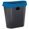 Avery Infinity Office Waste Bin Oval Flat-backed Grey Blue - INF7BG