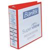Bantex Superview Presentation Ring Binder Polypropylene 4 Ring 60mm A4 Red Ref 400001270 [Pack 10]