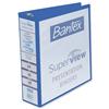 Bantex Superview Presentation Ring Binder Polypropylene 4 Ring 60mm A4 Blue Ref 400001272 [Pack 10]