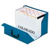 Rexel Colorado Expanding Box File A-Z Foolscap Blue - 31713EAST