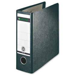 Leitz Board Lever Arch File Upright 77mm Spine A5 Black Ref 1075-00-95 [Pack 5]