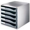 Leitz Post Set Filing Unit with 5 Drawers A4 W291xD352xH291mm Grey Ref 5280-89 Leitz Post Set Filing Unit with 5 Drawers A4 W291xD352xH291mm Grey Ref 5280-89