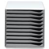 Form Set Filing Unit with 10 Drawers A4 Grey