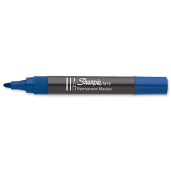 Sharpie M15 Permanent Marker Bullet Tip 1.8mm Line Blue Ref S0192623 [Pack 12]