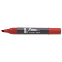Sharpie M15 Permanent Marker Bullet Tip 1.8mm Line Red Ref S0192603 [Pack 12]