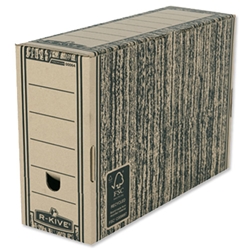 Fellowes R-Kive Premium FSC Transfer File Recycled Board Foolscap Ref 0006401 [Pack 10]