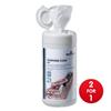 Durable Telephone Tub Moist Low Lint Wipes Pre-saturated Ref 5758 [Tub 100] - 2 for 1