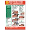 Stewart Superior Electric Shock Laminated Guidance Poster - HS104