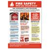 Stewart Superior Fire Safety Laminated Guidance Poster - HS105