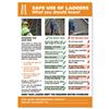 Stewart Superior Safe Use of Ladders Laminated Poster - HS109