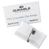 Durable Name Badges with Crocodile Clip 54x90mm Ref 8111 [Pack 25]