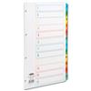 Concord Index Multicolour-tabbed Mylar-Reinforced 4 Holes 1-12 - CS13