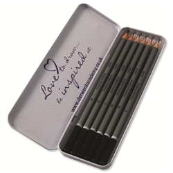 Derwent Academy Sketching Pencils 3B - 2H Ref 2301945 [Pack 6]