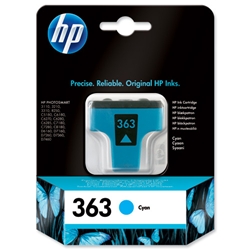 Hewlett Packard (HP) No. 363 Inkjet Cartridge Cyan Ref C8771EE