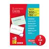 DECAdry TopLine Business Cards Straight Corner White Ref OCC3342 (150 Cards) - 3 for 2
