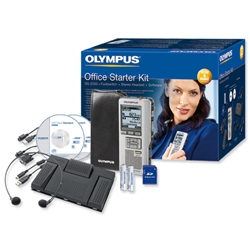 Olympus DS2400 and AS2400 Starter Kit USB 1GB PC 32Hrs Recording Ref DS2400AS2400